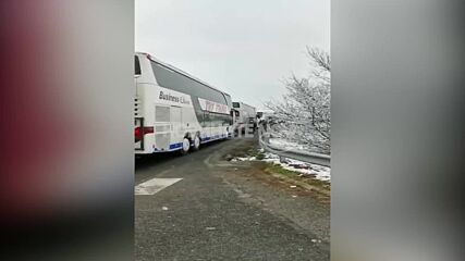Български автобуси са блокирани от часове на сръбско-унгарската граница