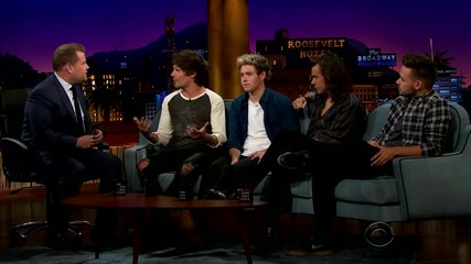 One Direction - The Late Late Show с James Corden - Hq moments
