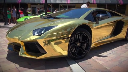 Първото Позлатено Lamborghini Aventador Lp700