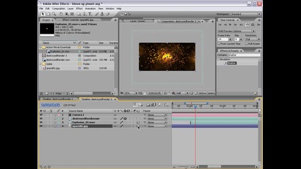 Adobe After Effects - Planet Explosion