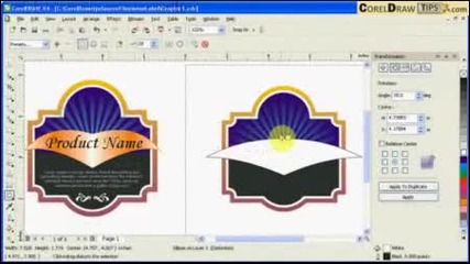 Creating labels using the Interactive Contour tool Coreldraw