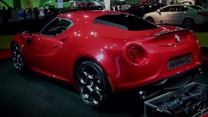 Alfa Romeo 4c at Dubai Motor Show 2013