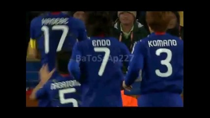 World Cup Дания 1 - 3 Япония гол на Кейсуки Хонда 