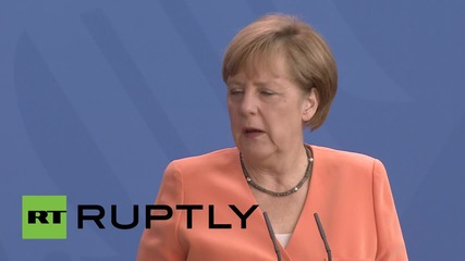 Germany: Merkel and Italian PM Renzi discuss Greece in Berlin