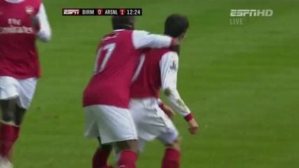 Birmingham 0 - 1 Arsenal ( Van Persie ) 