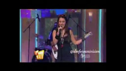 dulce maria canta inevitable 15 09 2010 escandalo tv