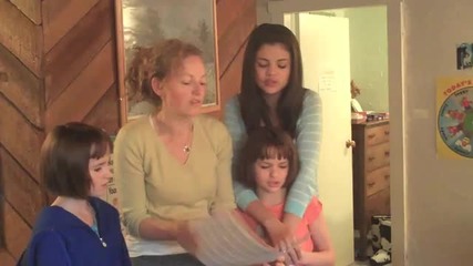 Selena Gomez and Joey King Singing on Set 