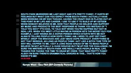 Kanye Wests Blog Responce to South Park Fish Sticks Episode + Full Gay Fish Song from the show