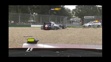 Стартът на Формула 1 Австралия 2010 и първите 2 обиколки от състезанието 