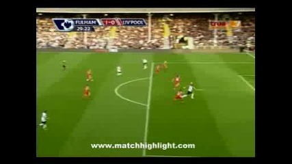 31.10.09 Фулъм 1:0 Ливърпул Замора Гол