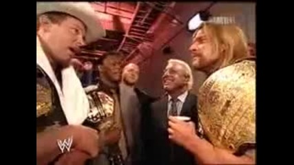 J.b.l & Triple H Backstage at Wrestlemania 21