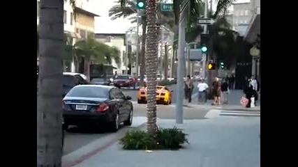 Exotic Cars in Beverly Hills - Bugatti Mc12 lambos and more