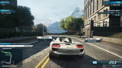 Need For Speed Most Wanted 2012 - Porsche 918 Spyder Concept - Sports Sprint