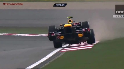 F1 Гран при на Китай 2012 - Webber за малко не излита