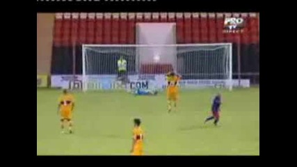 Motherwell 1 - 3 Steaua Super - goal Bogdan Stancu