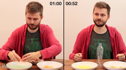 Кухненски трик: Бърз начин да разделите белтъка от жълтъка!