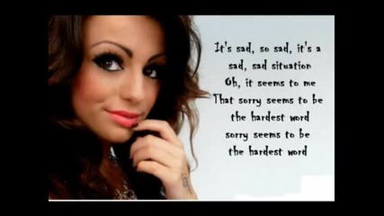 Cher Lloyd - Sorry Seems To Be The Hardest Word Mockingbird (lyrics)
