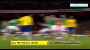 Брилиантна атака на Бразилия, завършена от Robinho 