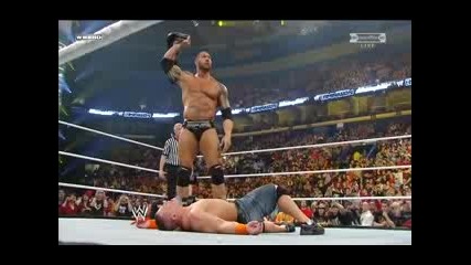 Wwe Elimination Chamber 2010 Batista гадно открадна титлата от John Cena