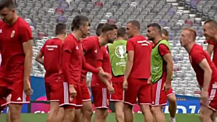 Унгария се готви за битката с Белгия