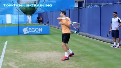 Grigor Dimitrov-training On Grass 2014 Hd