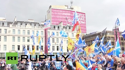 Scotland: Pro-independence Glaswegians hold rally one-year since they lost indyref