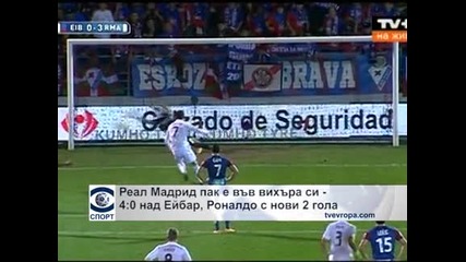 "Реал" (Мадрид) пак е във вихъра си – 4:0 над "Ейбар", Роналдо с нови 2 гола