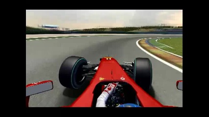 Alonso First Ferrari F10 Onboard [rfactor]