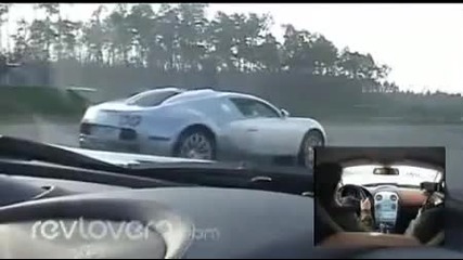 Bugatti Veyron vs. Mercedes Benz Mclaren Slr Amg drag race