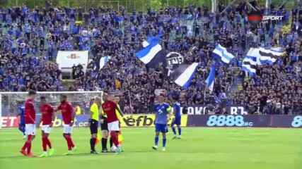 Атмосферата на стадиона преди ЦСКА - Левски