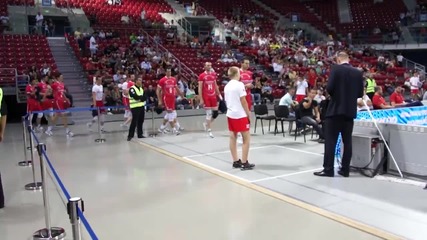Волейболните фенове в Арена Армеец София