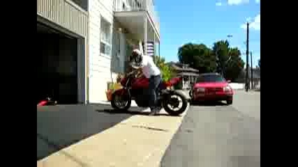 Burnout na 4 s 200km/h