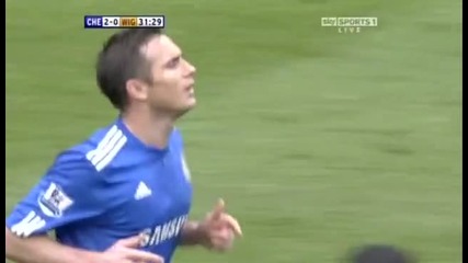 Chealsea 2 - 0 Wigan (lampard Goal)