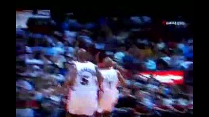Nba Clip Of The Week: Lebron James Dunks On Dwayne Wade! (does The Wave While On The Floor & Fan Thr 
