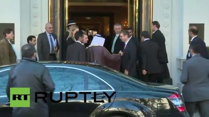 Austria: Saudi FM al-Jubeir arrives at Vienna's Hotel Imperial for Syrian talks