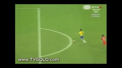 13.08 Китай - Бразилия 0:3 Диего гол - Олимпийски игри Пекин 2008