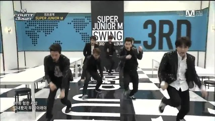 Super Junior M - Swing (kor Ver.) M! Countdown Comeback stage 140327