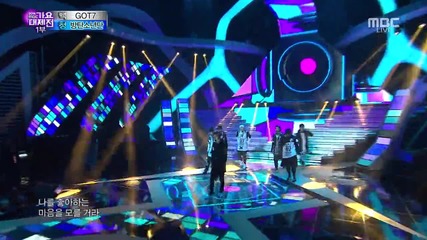 Got7 - Dance Battle (with Bts) + Stop Stop It + A @ 141231 Mbc Gayo Daejun