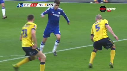 Челси - Скънторп Юнайтед 1:0 /първо полувреме/