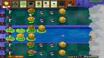 Plants vs Zombies level 4-4