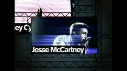 Demi Lovato Miley Cyrus and Jesse Mccartney live Concert for hope 