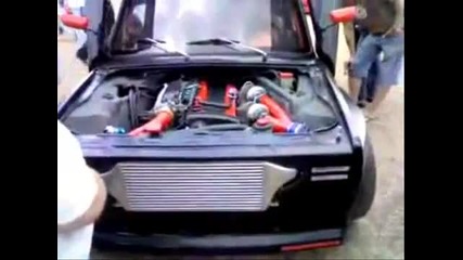 Lada Tuning With Nissan Rb26 Twin Turbo Engine !!! 