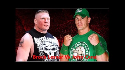 Wwe Extreme Rules 2012 _ Brock Lesnar vs John Cena Match Card