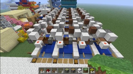 Minecraft Automatic Melon Pumpkin Farm V2 Tutorial (kak da si napravim)
