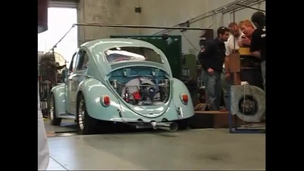 1961 Beetle with 2276cc engine on the dyno 