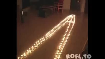 Готина илюзия със свещи 