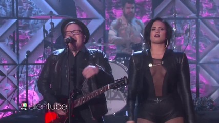 Невероятни!!! Fall Out Boy ft. Demi Lovato- Irresistible ( The Ellen Show ) 2016