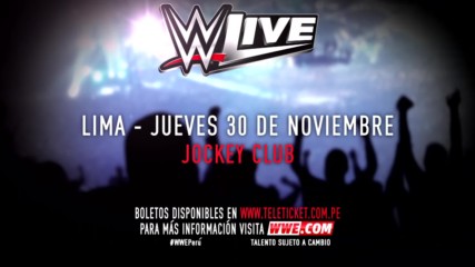 WWE Live regresa a Lima