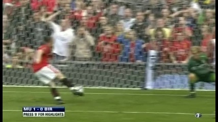 26.08.2009 Манчестър Юнайтед 1 - 0 Бирмингам гол на Уейн Рууни 