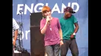 justin bieber performing One Time[ live ]
